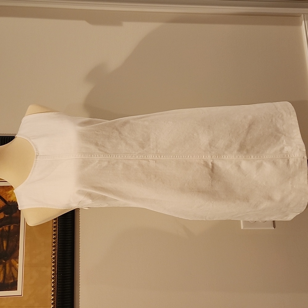 White J. Crew denim dress